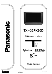 Bedienungsanleitung Panasonic TX-32PX20D Fernseher
