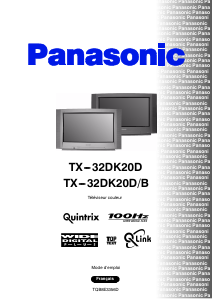 Mode d’emploi Panasonic TX-32DK20B Téléviseur