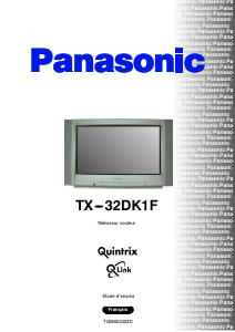 Mode d’emploi Panasonic TX-32DK1F Téléviseur
