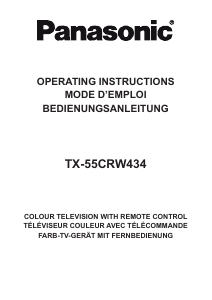 Manual Panasonic TX-55CRW434 LED Television