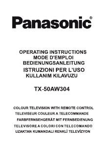 Bedienungsanleitung Panasonic TX-50AW304 LED fernseher