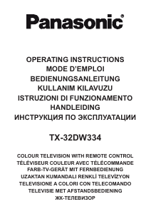 Manuale Panasonic TX-32DW334 LED televisore