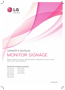 Manual LG 42LS33A-5D LED Monitor