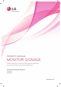 Handleiding LG M4224FCBA LED monitor