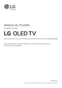 Manual LG OLED77CX3LA Televizor OLED