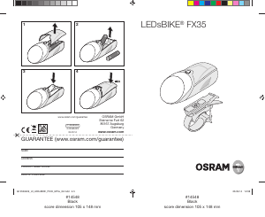 Instrukcja Osram FX35 Lampa rowerowa