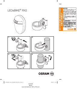 Návod Osram RX2 Svetlo na bicykel