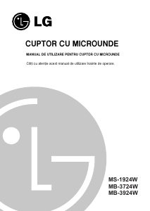Manual LG MB-3924W Cuptor cu microunde