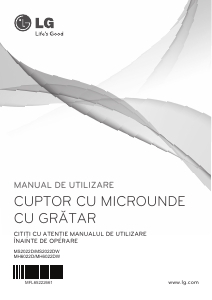 Manual LG MS2022DW Cuptor cu microunde
