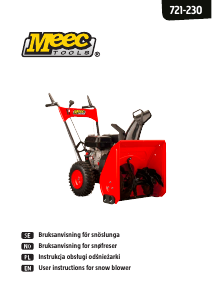 Bruksanvisning Meec Tools 721-230 Snöslunga