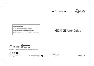Handleiding LG GD510N (T-Mobile) Mobiele telefoon