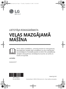 Rokasgrāmata LG F2DV5S7N0E Veļas mašīna