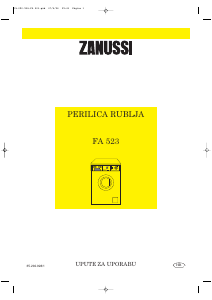 Priručnik Zanussi FA 523 Stroj za pranje rublja