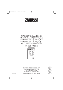 Manuál Zanussi FA 624 VARIO Pračka
