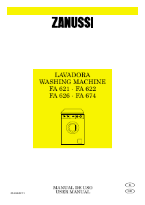 Manual de uso Zanussi FA 626 Lavadora