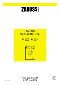 Manual Zanussi FA 1074 Washing Machine