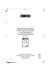 Manual Zanussi FA 722 Washing Machine