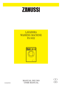 Manual Zanussi FA 5022 Washing Machine