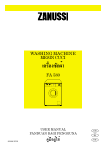 Handleiding Zanussi FA 580 Wasmachine