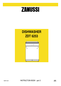 Bruksanvisning Zanussi ZDT6253 Diskmaskin
