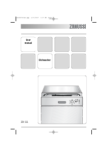 Manual Zanussi ZDI111X Dishwasher