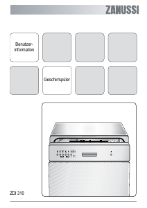 Bedienungsanleitung Zanussi ZDI310X Geschirrspüler