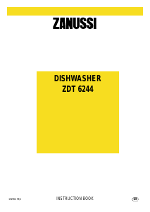 Manual Zanussi ZDT6244 Dishwasher