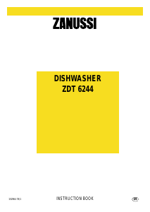Bruksanvisning Zanussi ZDT6244 Diskmaskin