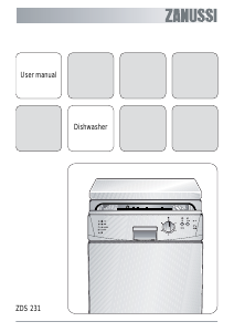 Manual Zanussi ZDS231S Dishwasher