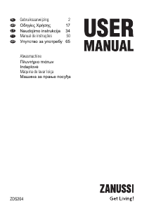 Manual Zanussi ZDS204 Máquina de lavar louça