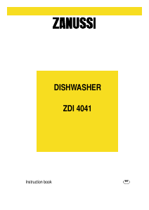 Manual Zanussi ZDI4041B Dishwasher
