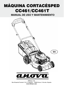 Manual de uso Anova CC461 Cortacésped