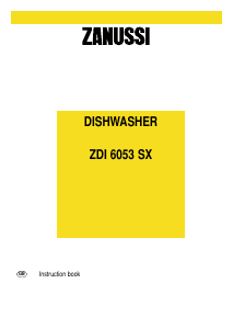 Handleiding Zanussi ZDI6053SX Vaatwasser