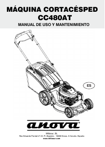 Manual Anova CC480AT Corta-relvas