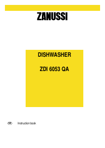 Manual Zanussi ZDI6053QA Dishwasher