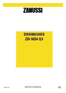 Manual Zanussi ZDI6054QX Dishwasher