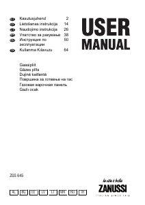 Kasutusjuhend Zanussi ZGS645STX Pliidiplaat