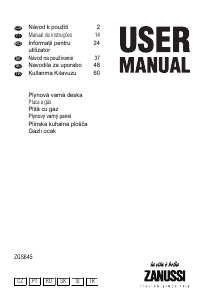 Manual Zanussi ZGS645TT Plită