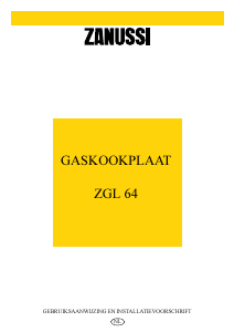Handleiding Zanussi ZGL64ITX Kookplaat
