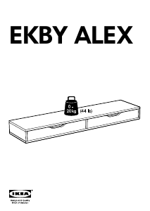 Használati útmutató IKEA EKBY ALEX Polc