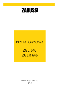 Instrukcja Zanussi ZGLR647M Płyta do zabudowy