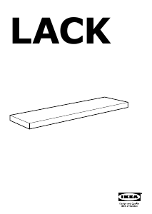 Manual IKEA LACK Poliţă