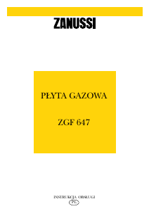 Instrukcja Zanussi ZGF647ICW Płyta do zabudowy