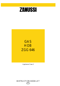 Manual Zanussi ZGG646ICY Hob