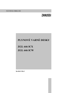 Manuál Zanussi ZGLR647TDF Varná deska