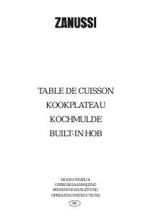 Mode d’emploi Zanussi ZGL63ITDF Table de cuisson