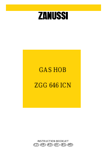 Manual Zanussi ZGG646ICN Hob