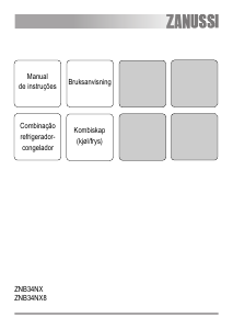 Manual Zanussi ZNB34NX8 Frigorífico combinado