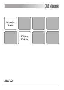 Manual Zanussi ZNB343W Fridge-Freezer