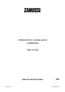 Manual de uso Zanussi ZNB38NVX Frigorífico combinado